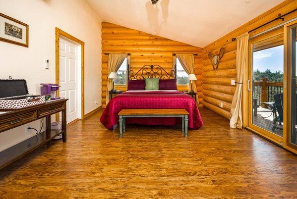 Bedroom, Interior, Wood Texture Flooring, Wooden Walls
