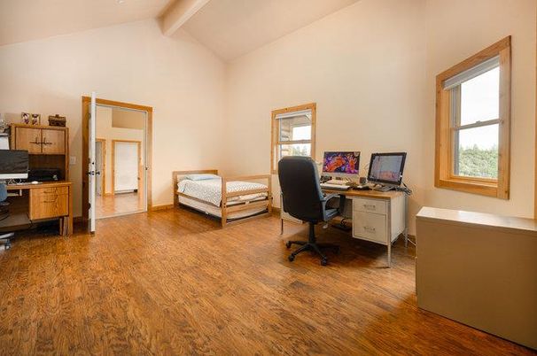 Home Office, Interior, Wood Texture Flooring