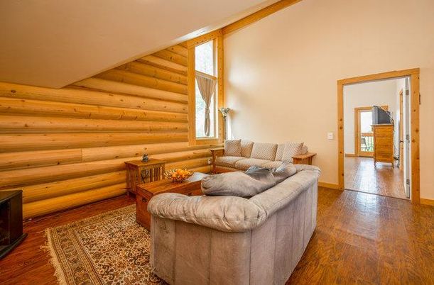Interior, Living room, Wood Texture Flooring, Wooden Walls