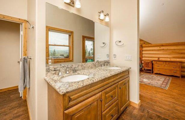 Bathroom, Interior, Wood Texture Flooring