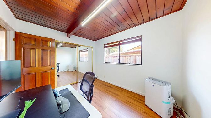 Home Office, Interior, Wooden Ceilings, Wood Texture Flooring