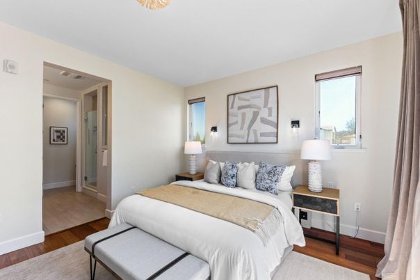Bedroom, Interior, Wood Texture Flooring