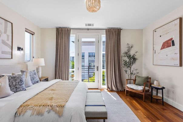 Bedroom, Interior, Wood Texture Flooring