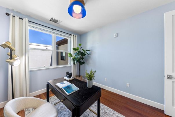 Home Office, Interior, Wood Texture Flooring