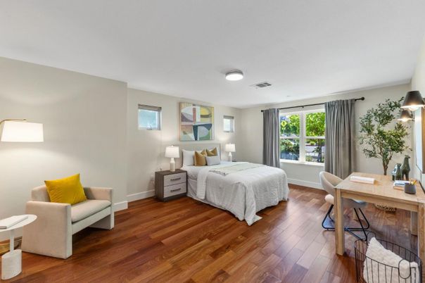 Bedroom, Interior, Wood Texture Flooring