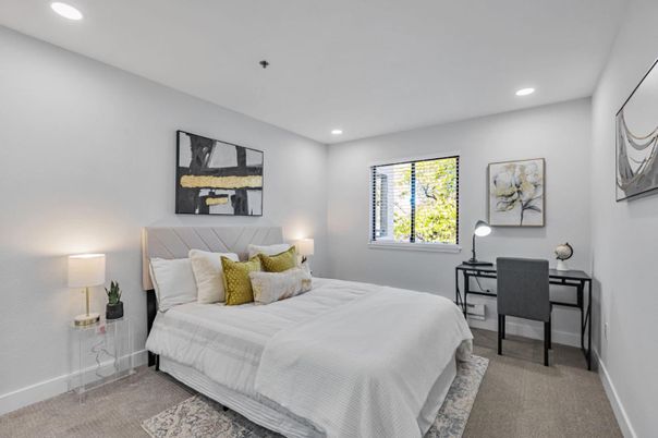 Bedroom, Home Office, Interior, Recessed Lighting