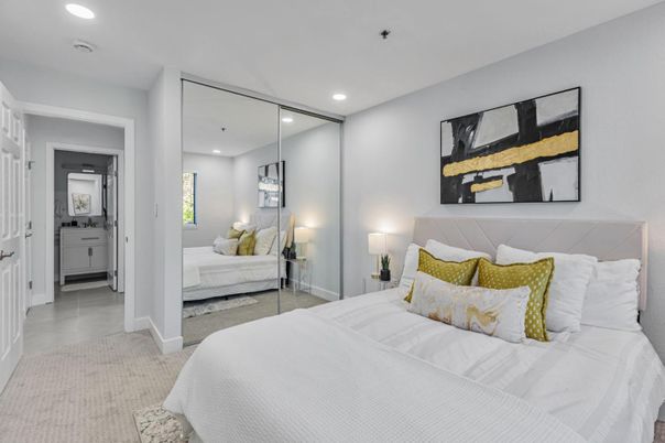 Bedroom, Interior, Recessed Lighting