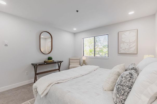Bedroom, Interior, Recessed Lighting