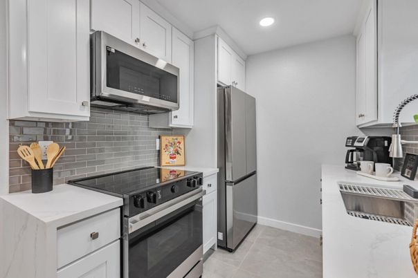 Interior, Kitchen, Recessed Lighting, Stainless Steel Appliances