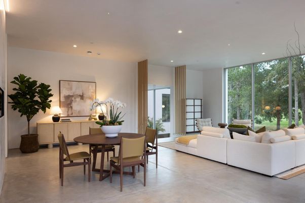 Dining room, Interior, Living room, Recessed Lighting