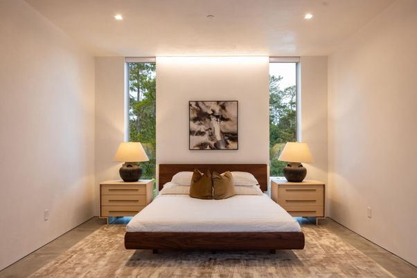 Bedroom, Interior, Recessed Lighting