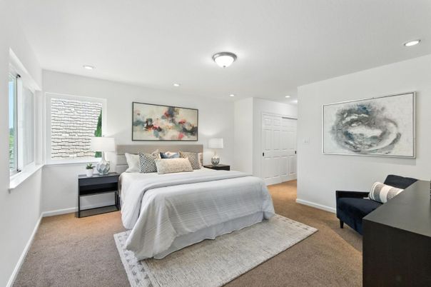 Bedroom, Interior, Recessed Lighting