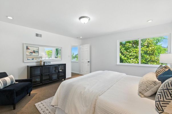 Bedroom, Interior, Recessed Lighting