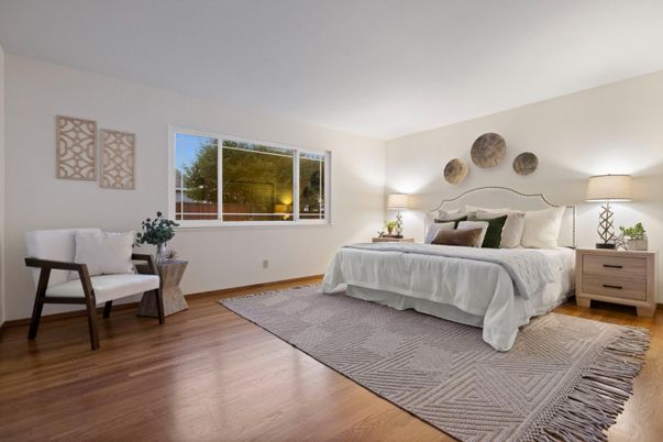 Bedroom, Interior, Wood Texture Flooring