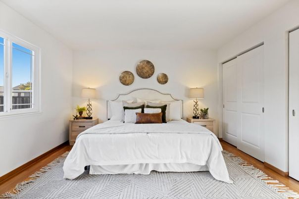 Bedroom, Interior, Wood Texture Flooring