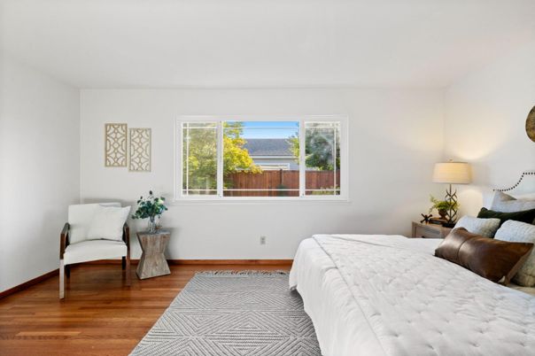 Bedroom, Interior, Wood Texture Flooring