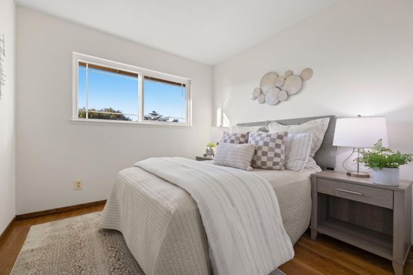 Bedroom, Interior, Wood Texture Flooring