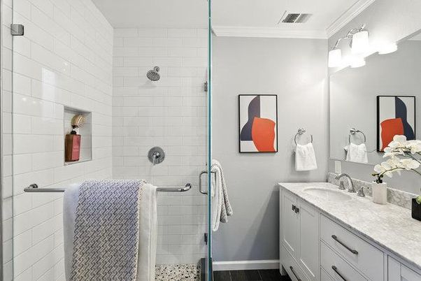 Bathroom, Glass Shower, Interior