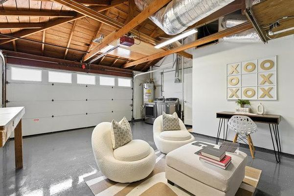 Garage, Interior, Wooden Beams, Wooden Ceilings