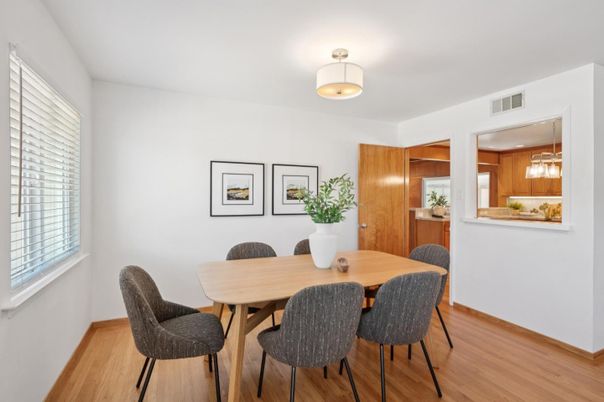 Dining room, Interior, Wood Texture Flooring
