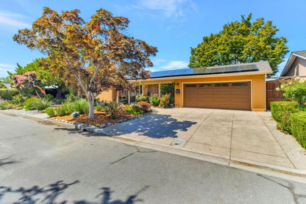 Attached, Exterior, Facade, Solar Panels, Ranch