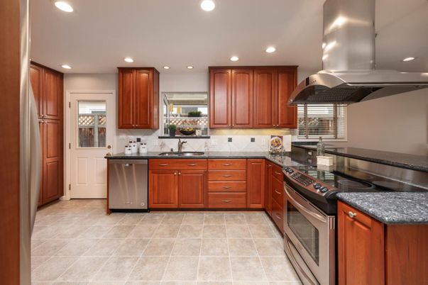 Interior, Kitchen, Recessed Lighting, Stainless Steel Appliances