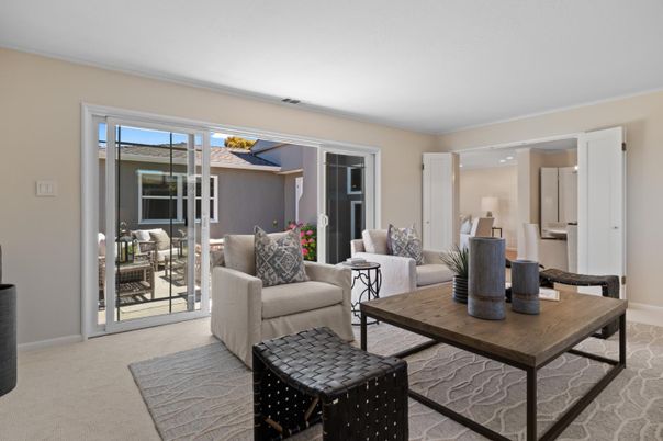 Interior, Living room, Recessed Lighting