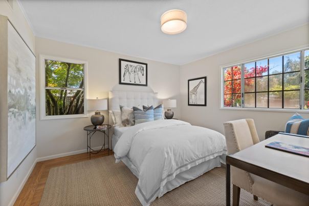 Bedroom, Interior, Wood Texture Flooring