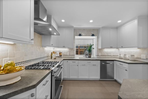 Interior, Kitchen, Recessed Lighting, Stainless Steel Appliances