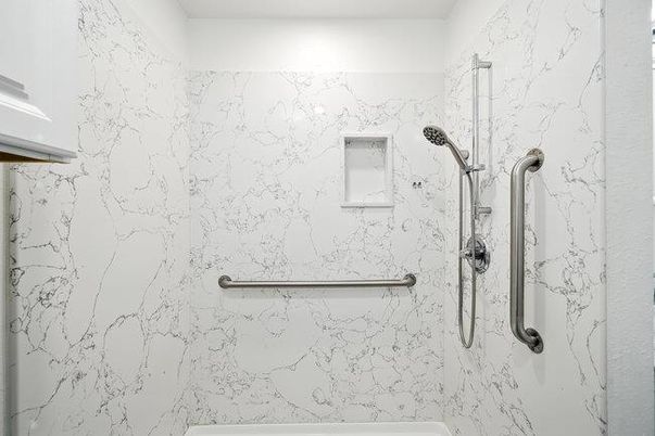 Bathroom, Interior, Marble Walls
