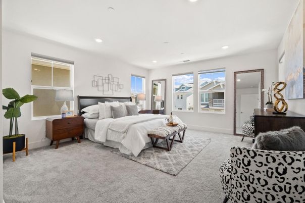 Bedroom, Interior, Recessed Lighting