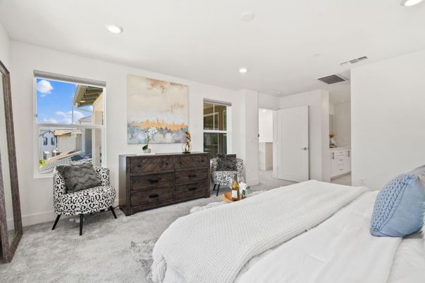 Bedroom, Interior, Recessed Lighting