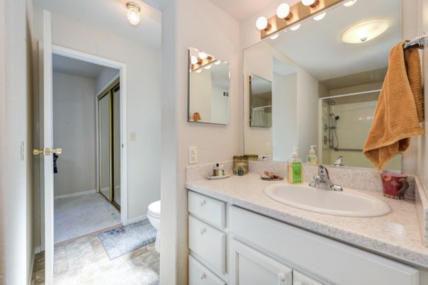Bathroom, Dual Sink Vanities, Glass Shower, Interior