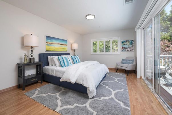 Bedroom, Interior, Wood Texture Flooring