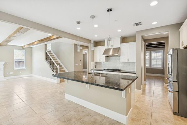 Interior, Kitchen, Pendant Lights, Recessed Lighting, Stainless Steel Appliances