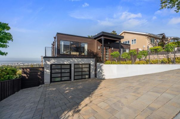 Attached, Exterior, Facade, Modern