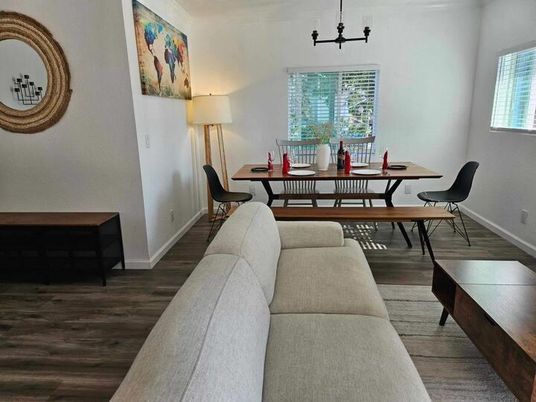 Dining room, Interior, Wood Texture Flooring