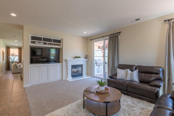 Fireplace, Interior, Living room, Recessed Lighting