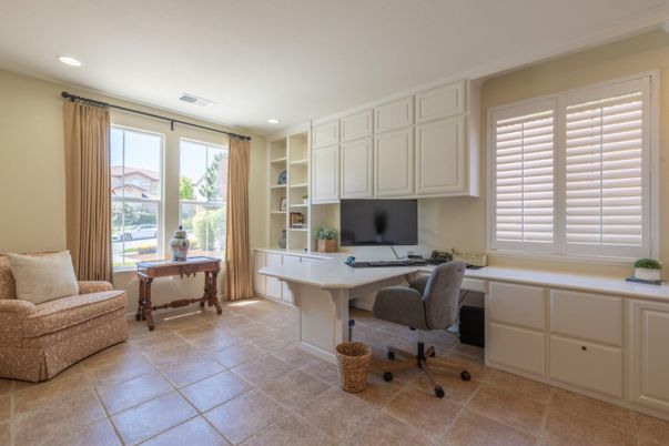 Home Office, Interior, Recessed Lighting