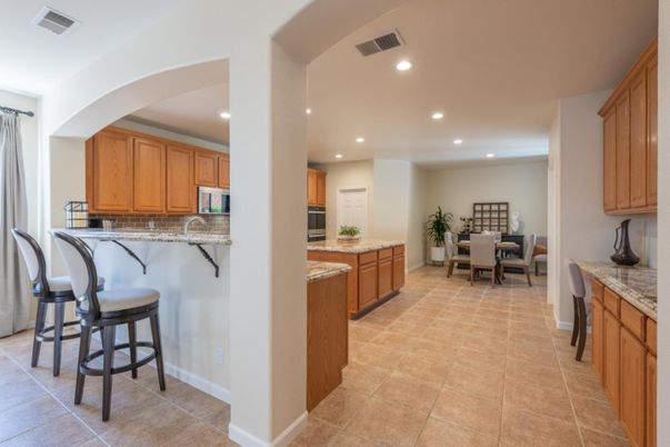 Dining room, Interior, Kitchen, Recessed Lighting