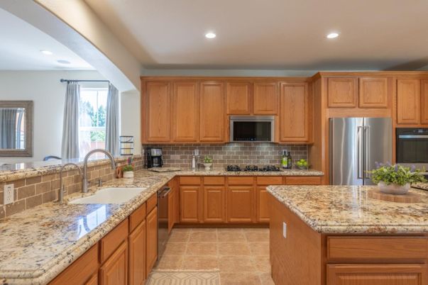 Interior, Kitchen, Recessed Lighting, Stainless Steel Appliances