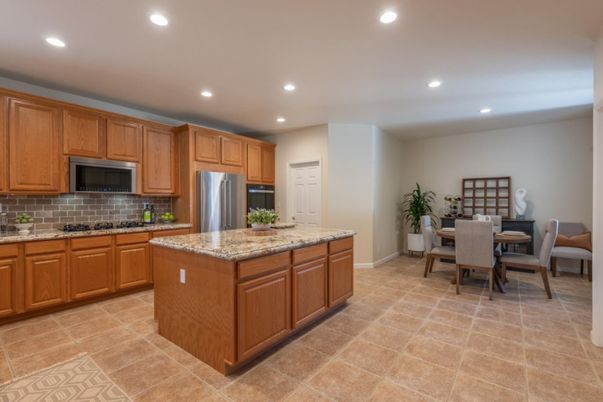 Dining room, Interior, Kitchen, Recessed Lighting, Stainless Steel Appliances