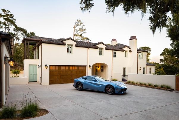 Attached, Exterior, Facade, Spanish Mediterranean