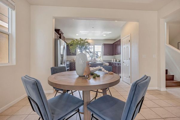 Dining room, Interior, Kitchen, Recessed Lighting, Stainless Steel Appliances