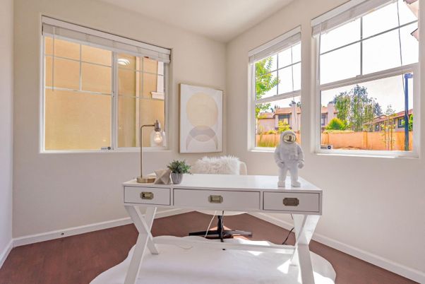 Home Office, Interior, Wood Texture Flooring