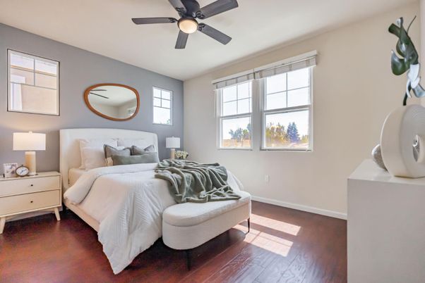 Bedroom, Interior, Wood Texture Flooring