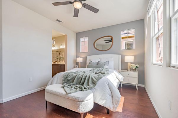 Bedroom, Interior, Wood Texture Flooring