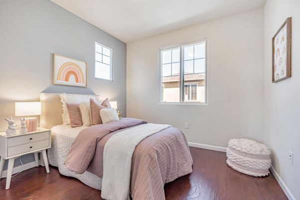 Bedroom, Interior, Wood Texture Flooring