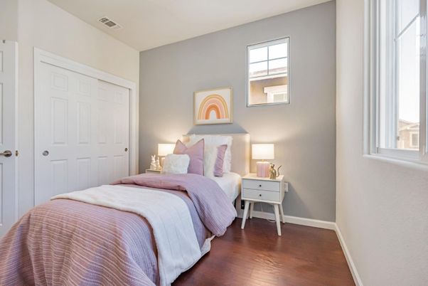 Bedroom, Interior, Wood Texture Flooring