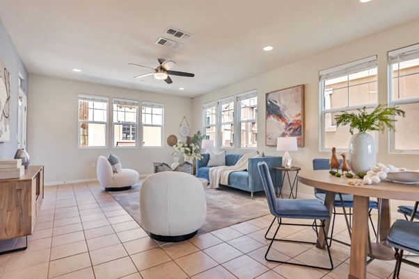 Dining room, Interior, Living room, Recessed Lighting